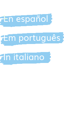 Disponible en español, portugués e italiano